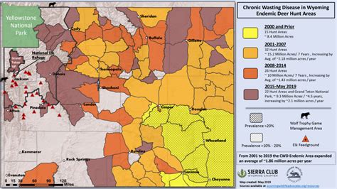 Updated 2019 Chronic Wasting Disease Maps Released by WWA and Sierra ...