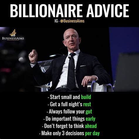 Jeff Bezos Billionaire Advice | Inspirational quotes motivation, Millionaire minds, Motivation