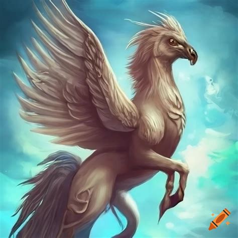 Fantasy art; hippogriff