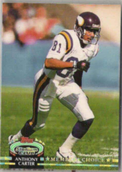 ANTHONY CARTER 1992 SC Member's Choice #297. VIKINGS