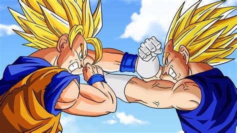 Goku vs Vegeta by abedinayan05