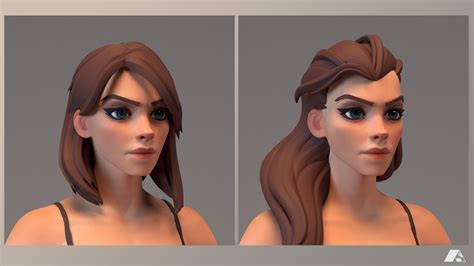 Stylized female character - Highpoly, Bernardo Cristovao on ArtStation at https://www.artstation ...