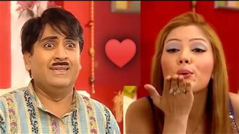 Babita Kissed Jethalal | Jethalal Aur Babita Ko Mila Beta | Jethalal ...