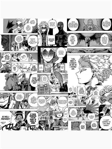 Hawks Manga Panels Collage