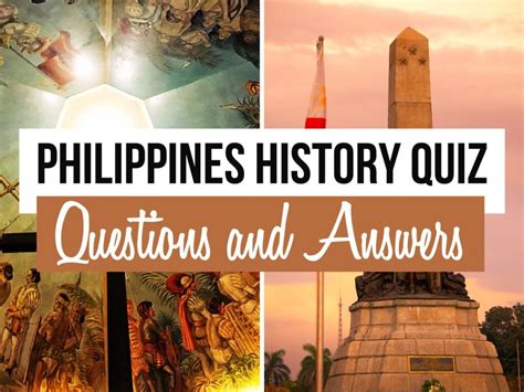 50+ Philippines History Quiz Questions and Answers - Quiz Trivia Games