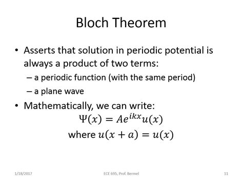 nanoHUB.org - Resources: ECE 695NS Lecture 5: Bandstructures for Electro-optic Systems: Watch ...