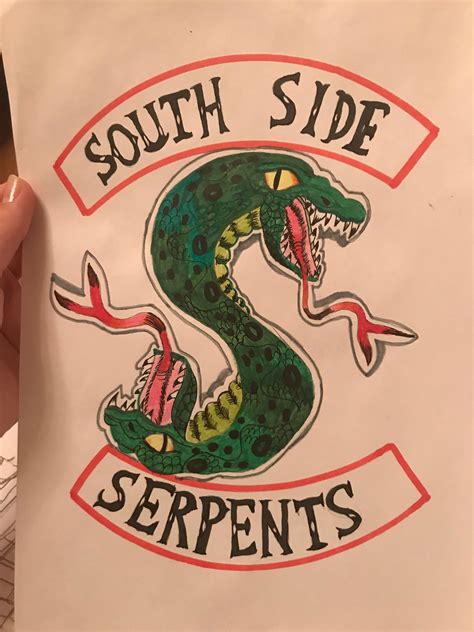 riverdale southside serpents drawing - kaycandles