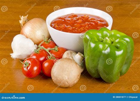 Pasta Sauce Ingredients #3 stock image. Image of onion - 28001877