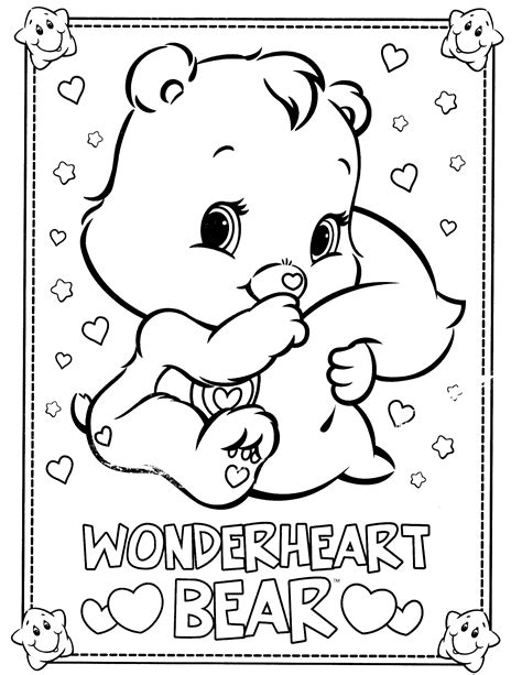 Care bear coloring pages to download and print for free