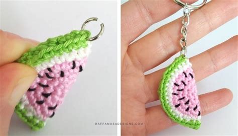 Crochet Fruit Slice Keychains – Step-by-Step Tutorial for Beginners