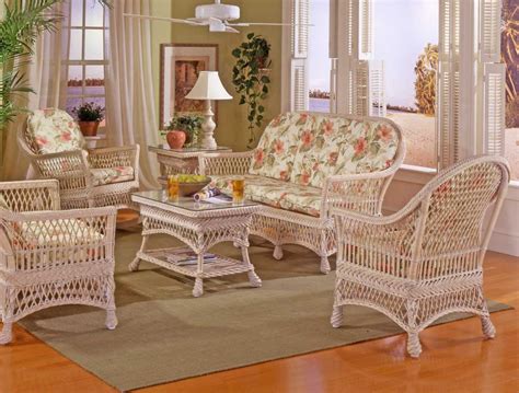 Arlington Indoor Wicker Furniture Sets (3 Colors) (a little smaller ...