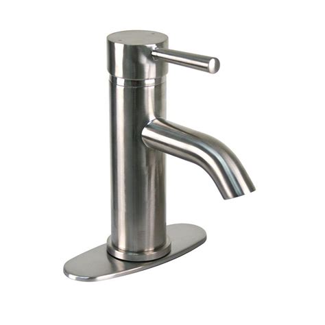 MOEN Align Single Hole 1-Handle Bathroom Faucet in Brushed Nickel ...