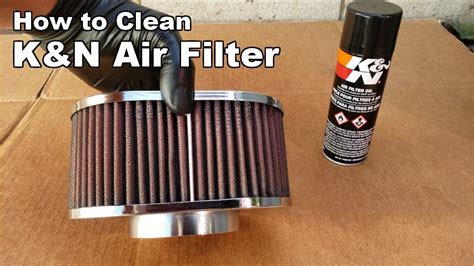 How to Clean K&N Air Filter - YouTube