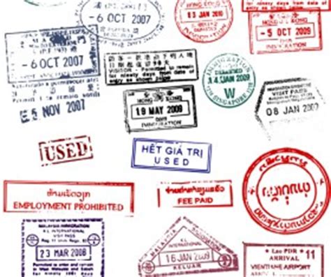 Passport Stamps vector - for free download