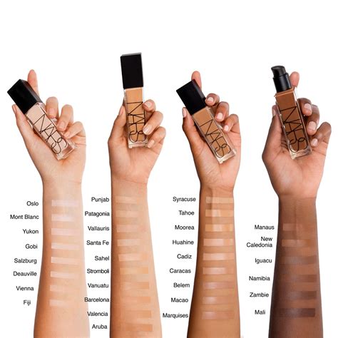 Nars Foundation Color Chart