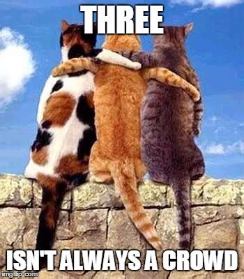 Three is not always a crowd - friendship meme - Imgflip