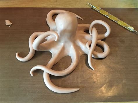 WIP Polymer clay octopus | Cerámica