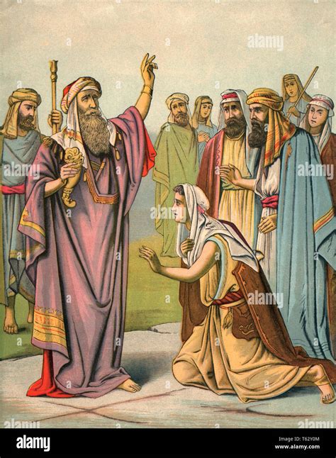 BIBLE STORY PROPHET SAMUEL ANOINTING DAVID OLD TESTAMENT COLOR HALFTONE ...