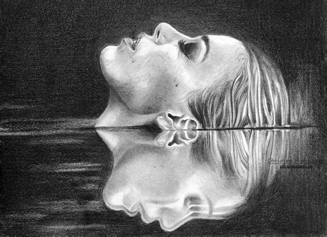 Free of the Reflection by XRlS | Reflection art, Portrait art ...