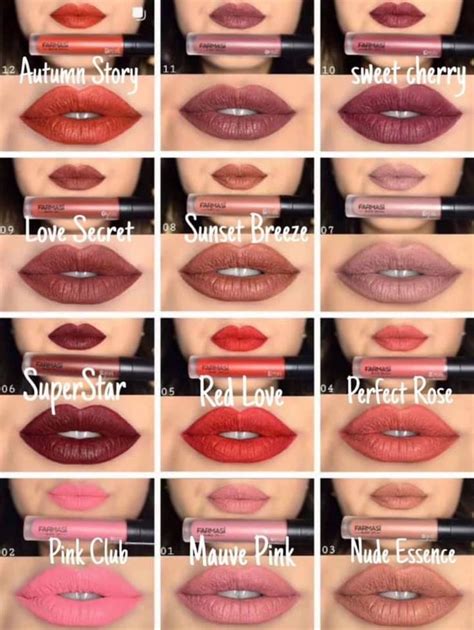 FARMASi matte liquid lipstick. Lots of colors with great pigment. This ...