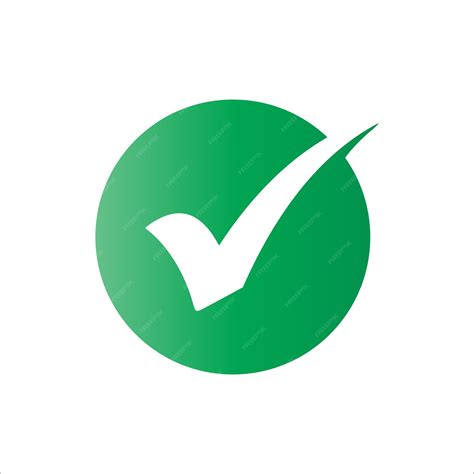 Premium Vector | Vector green check mark icon symbol logo in a circle tick symbol green color ...