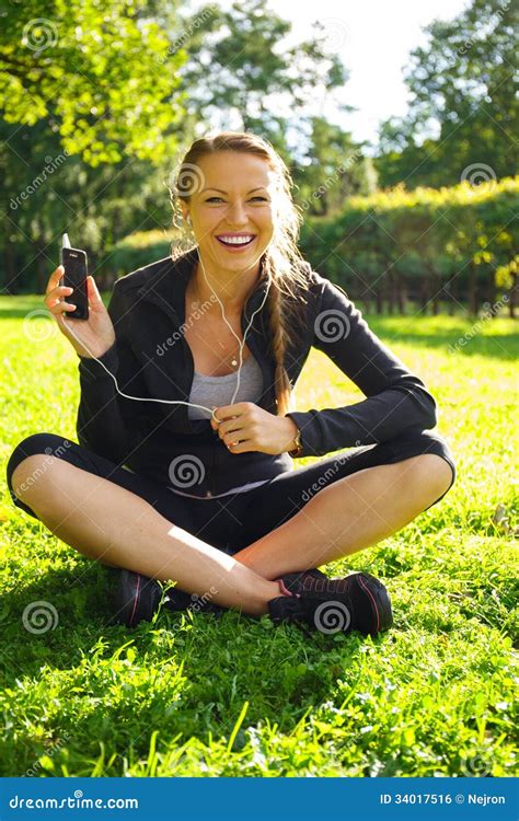 Happy girl outdoors stock photo. Image of people, caucasian - 34017516