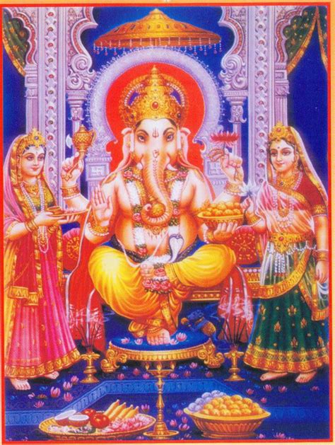 Siddhi (success) and Riddhi (prosperity). Thus, anyone who pleases Ganesh with nice prayers and ...