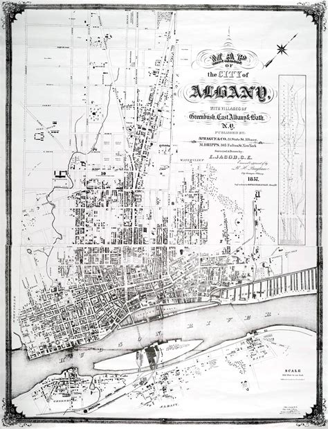 Map of Albany, NY from 1857 : Albany