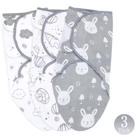 Baby Swaddle Blankets for Newborn Boy and Girl, 0-3 Months old, 3 Set ...