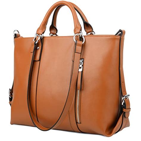 Brown Leather Work Bag Women's | semashow.com