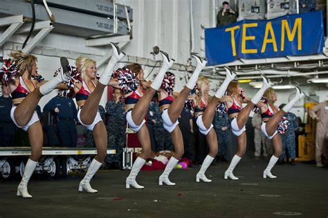 File:US Navy 120213-N-DX615-530 Seattle Seahawks cheerleaders, the Sea Gals, perform a dance ...