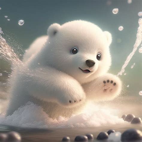 Fluffy cute polar bear - LAS - Digital Art & AI, Animals, Birds, & Fish ...