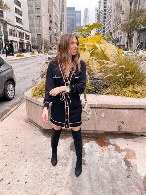 Fall Outfit: Chanel-Inspired Dress from Revolve - Notes From Jo