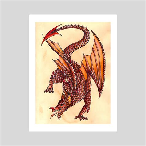 Welsh Dragon, an art print by Delyth Thomas - INPRNT