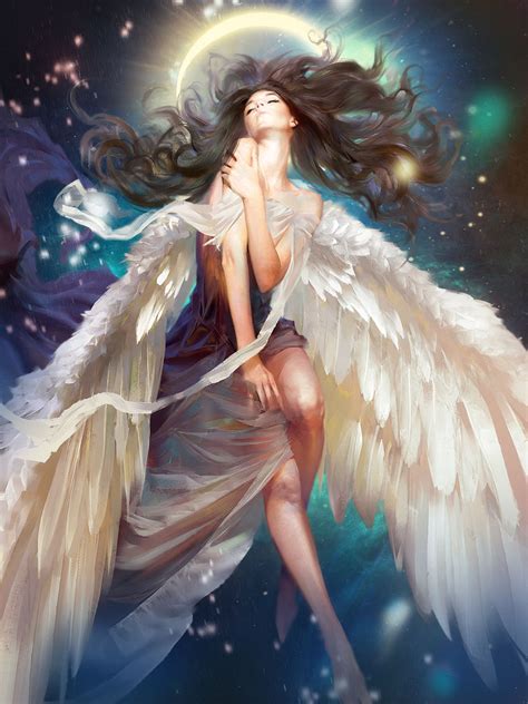 Wallpaper : 1440x1920 px, angel, beautiful, character, dress, fantasy, girl, hair, long ...