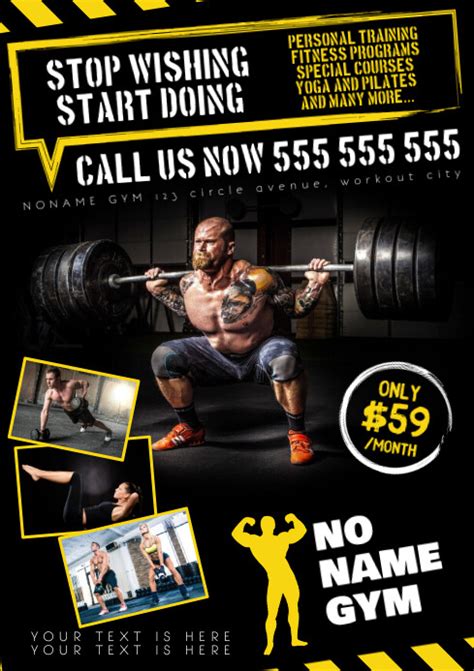 GYM POSTER Template | PosterMyWall