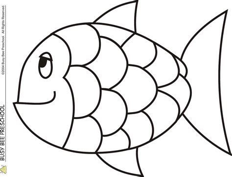 Rainbow Fish Template - Coloring Home