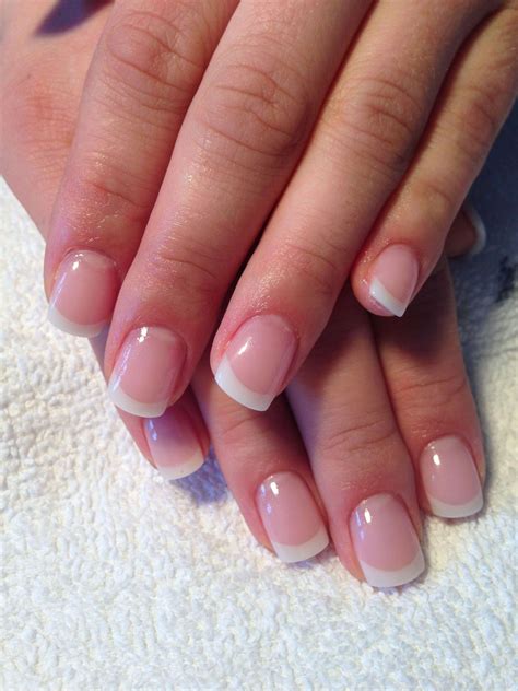 Wedding Nails Round French Manicures | French tip nails, French tip gel nails, Gel nails french