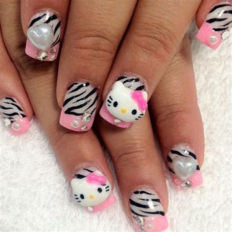 Cute Hello Kitty Nail Designs – Top 88 Designs - Fashionre