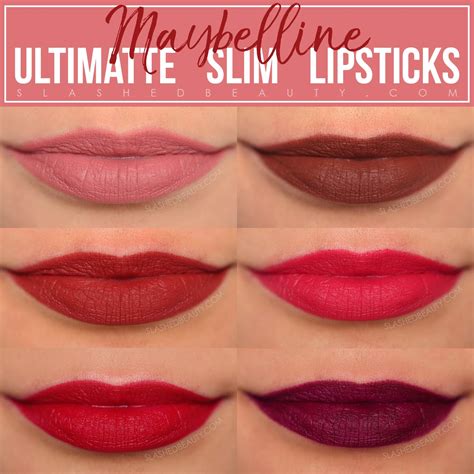 Maybelline New York Lipstick Swatches | Lipstutorial.org