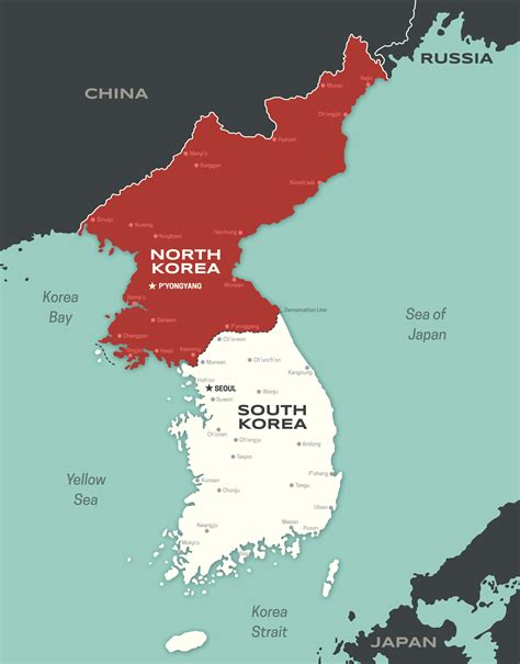 Map Of North And South Korea – Map Of The Usa With State Names