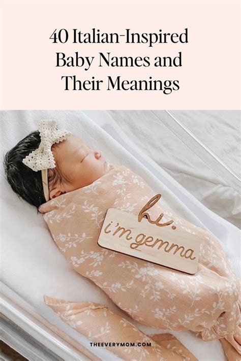 40 Italian-Inspired Baby Names and Their Meanings | The Everymom