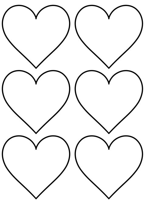 12 free printable heart templates cut outs – Artofit