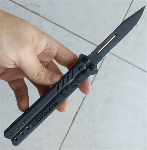 *~ Fully Printable ~* Butterfly Knife Balisong Design - CyberPunk ...