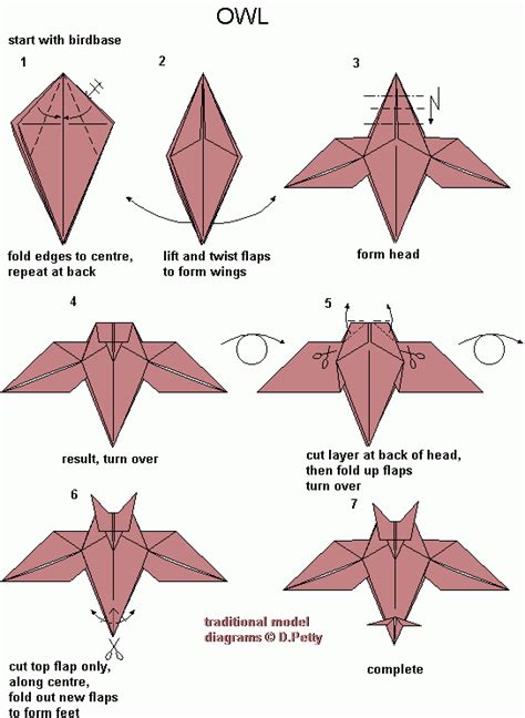 How To Make An Easy Origami Owl Step By Step - Origami