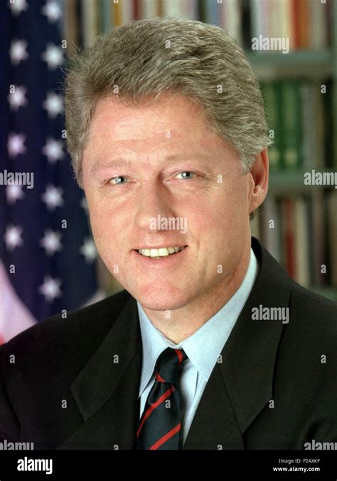 President Bill Clinton, January 1993. Official White House portrait by Bob McNeely. (BSLOC 2015 ...