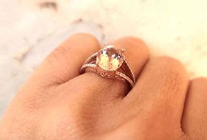 Black & White Diamond Swirl Ring on 14K White Gold | Marctarian