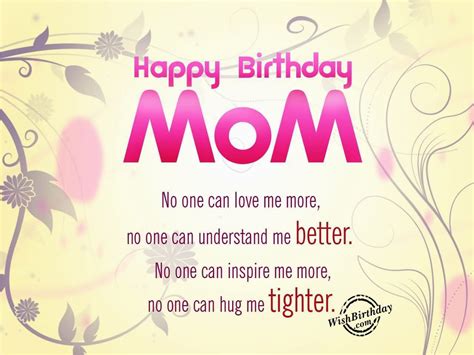 Happy Birthday Quotes From Mom to son 33 Wonderful Mom Birthday Quotes ...