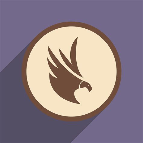 Stylish silhouette eagle logo vector eps ai | UIDownload