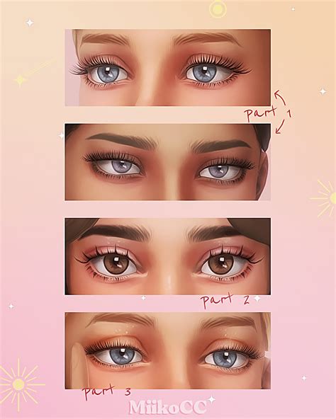 miiko : 3D eyelashes ☆*:｡Skin details